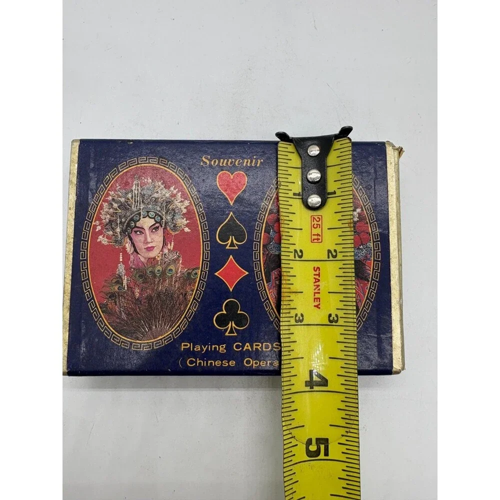 Vintage Chinese Opera Souvenir Playing Cards Double Deck Sleeve